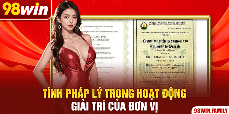 Tính pháp lý trong hoạt động giải trí của đơn vị